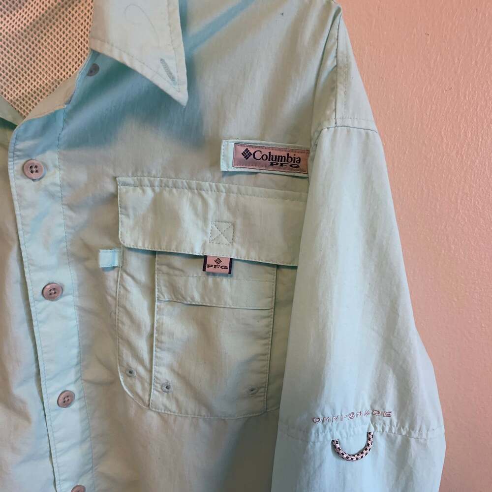 Columbia PFG Bahama II Long-Sleeve Omni-Shade Fishing Shirt Sz.M.  Spring Summer - Picture 3 of 6